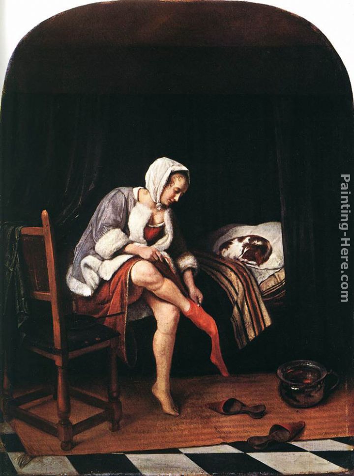 The Morning Toilet painting - Jan Steen The Morning Toilet art painting